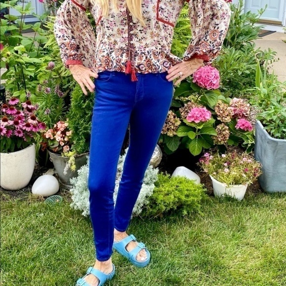 J Brand Cobalt Blue Skinny Jeans - Picture 3 of 12